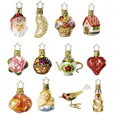 NEW - Inge Glas Glass Ornament - The Bridal Collection - Miniature Set